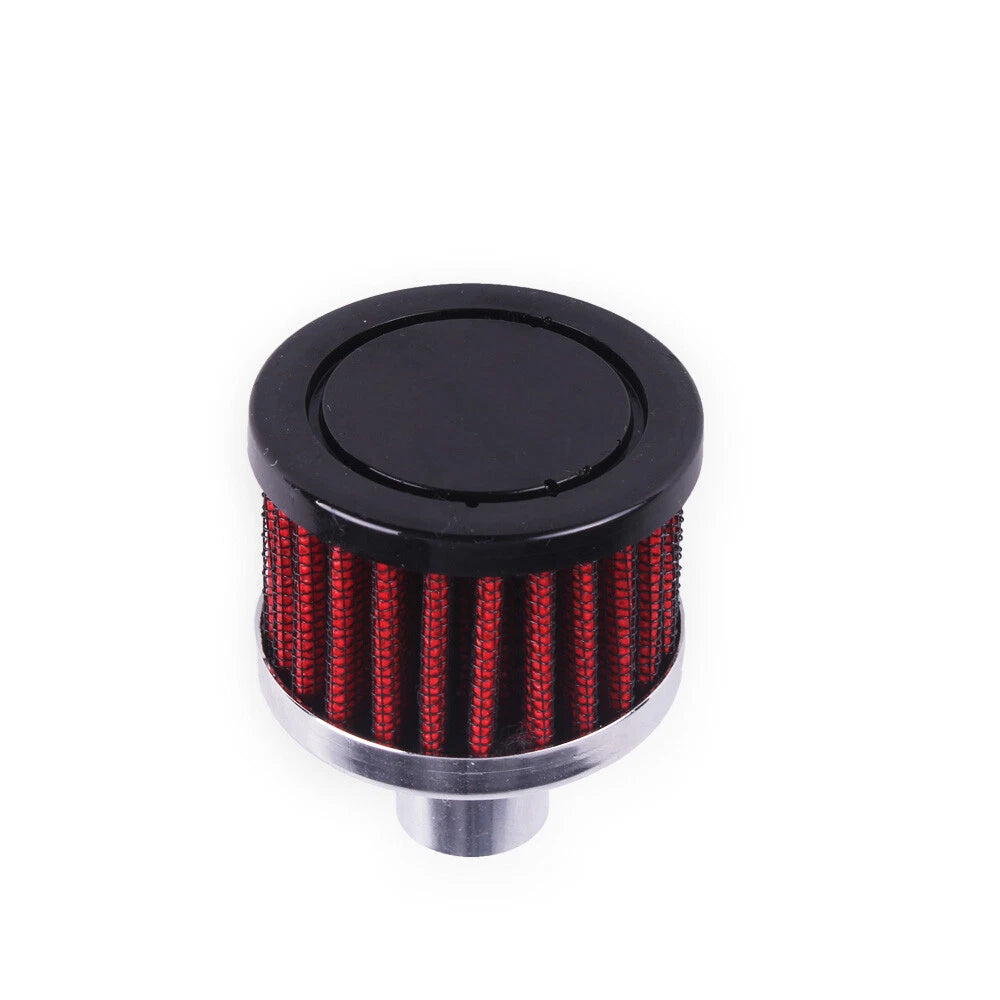 2X Cold Air Intake Filter for Turbo Vent Crankcase Breather Valve Cover
