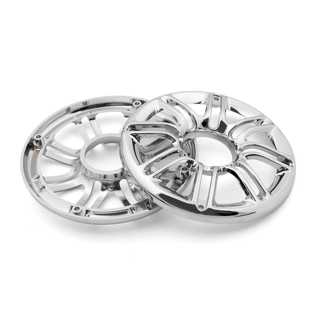 2X Speaker Cover Grill 6" 3D Round for Harley Touring Electra Glide