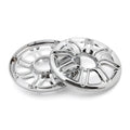 2X Speaker Cover Grill 6" 3D Round for Harley Touring Electra Glide