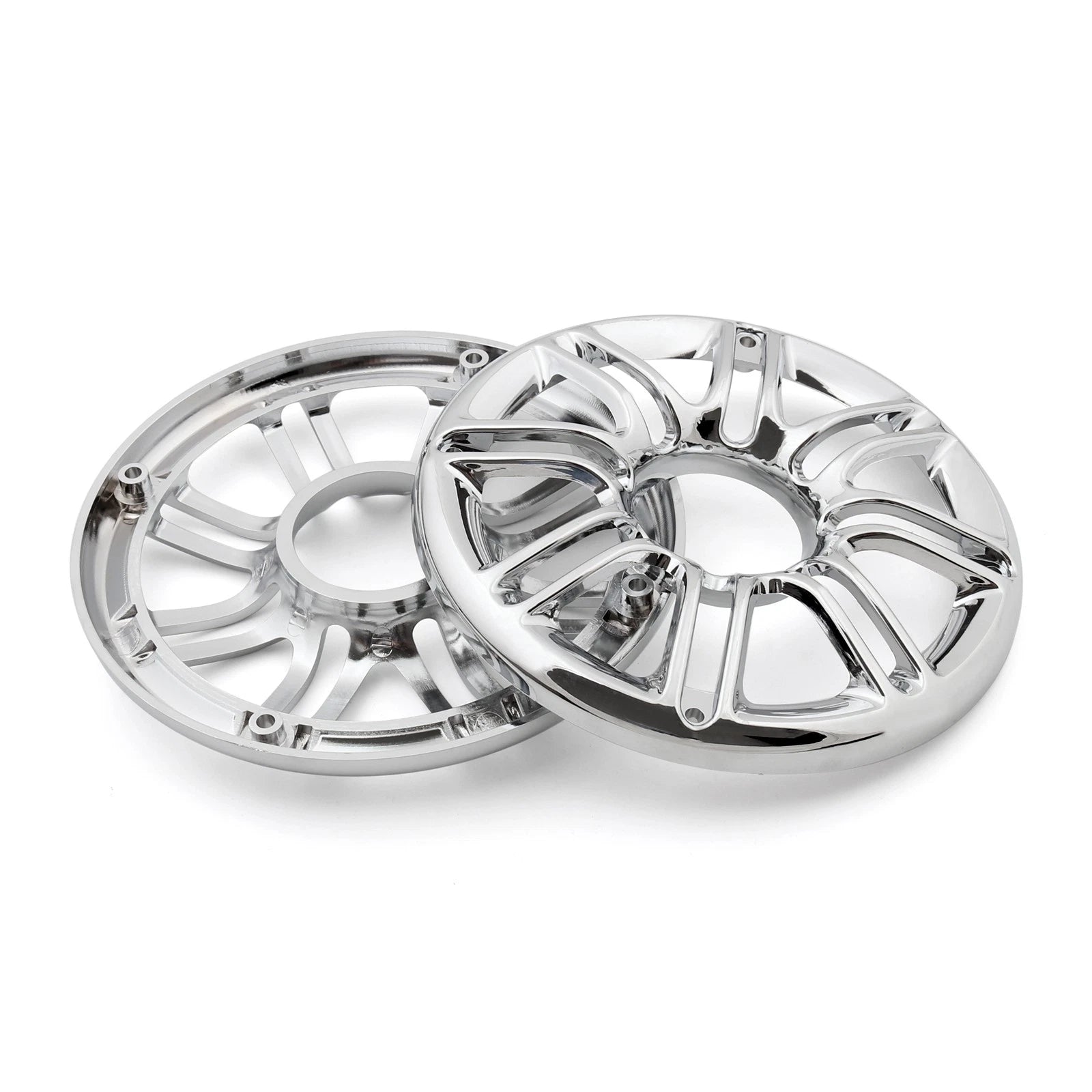 2X Speaker Cover Grill 6" 3D Round for Harley Touring Electra Glide