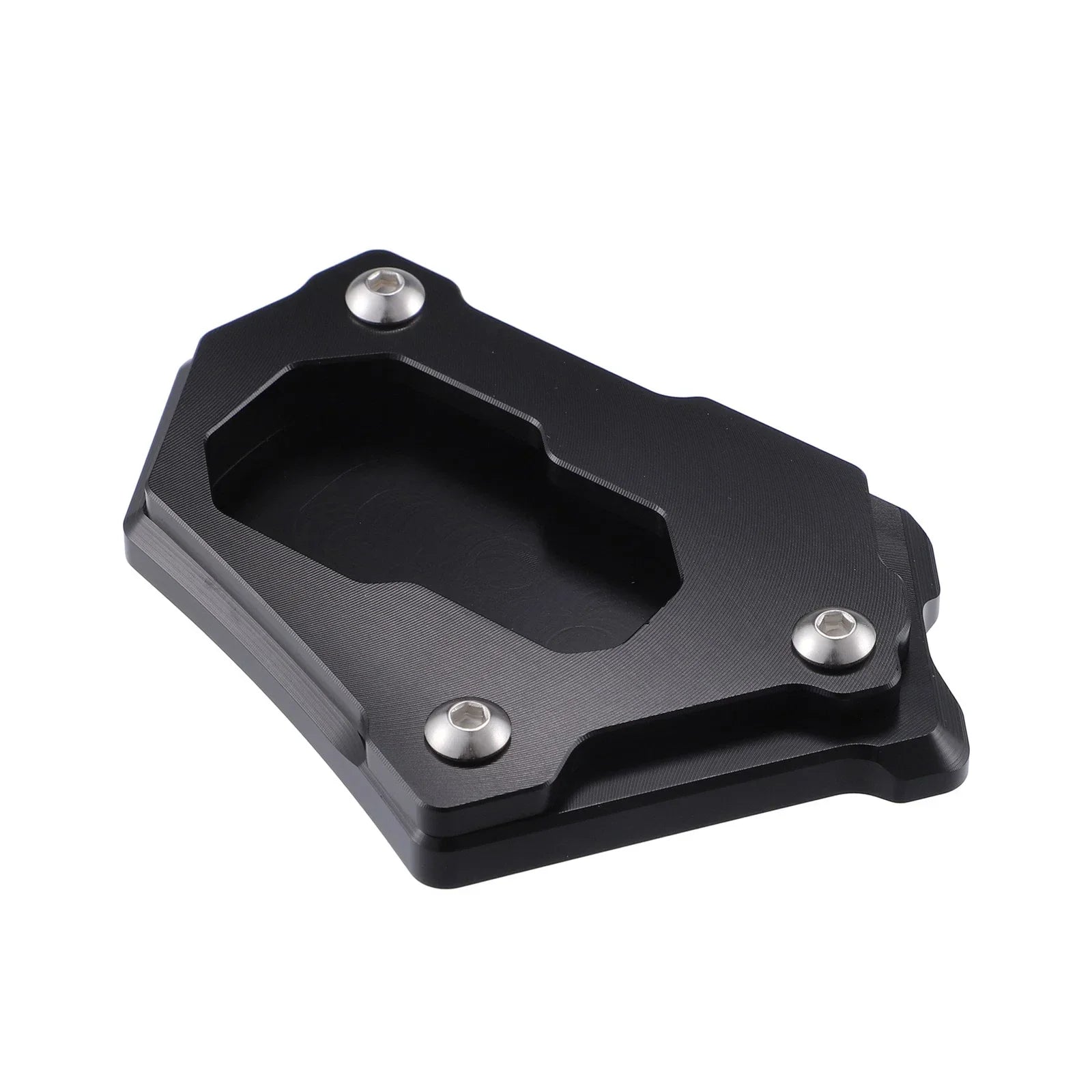 Aluminum Alloy Kickstand Plate Pad for BMW R1250GS 2018-2019 (Black)