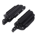 1 x Black 1-1/4" Long Angled Adjustable Highway Foot Pegs for Harley Dyna