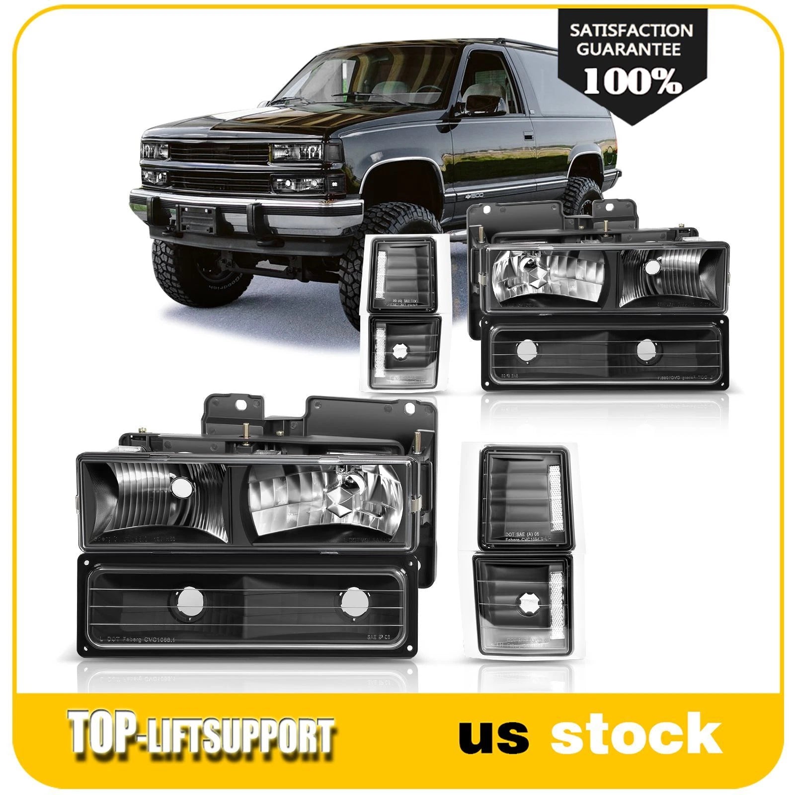 Headlights for Chevy Silverado Tahoe Suburban C10 C/K (1994–1998)