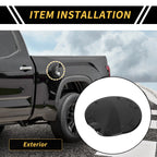 Carbon Fiber Pattern Fuel Tank Cap Cover Trim for Toyota Tundra (2022–2024)
