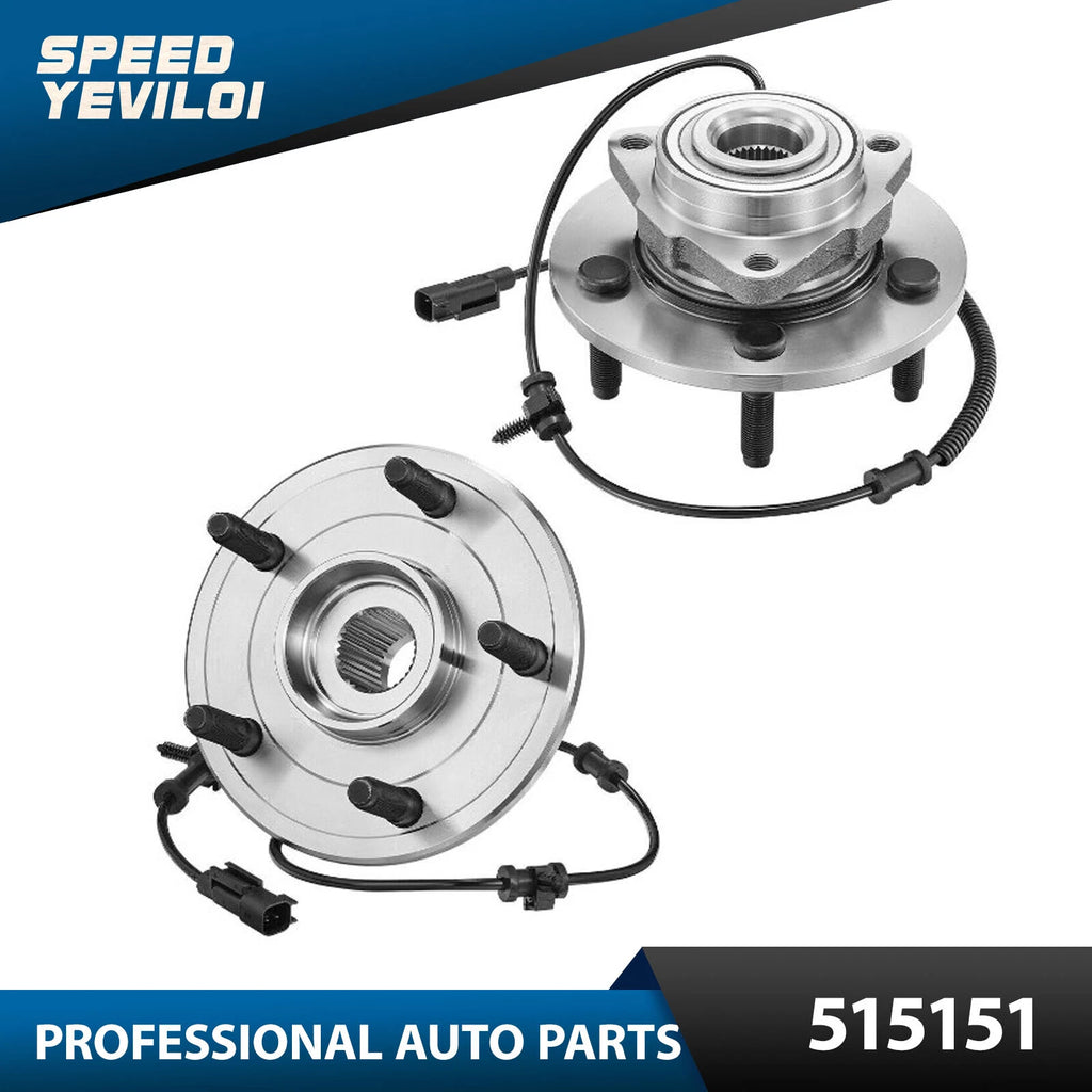 Front Driver Passenger Wheel Bearing and Hubs Assembly Set for Ram 1500 Classic (2019–2020)