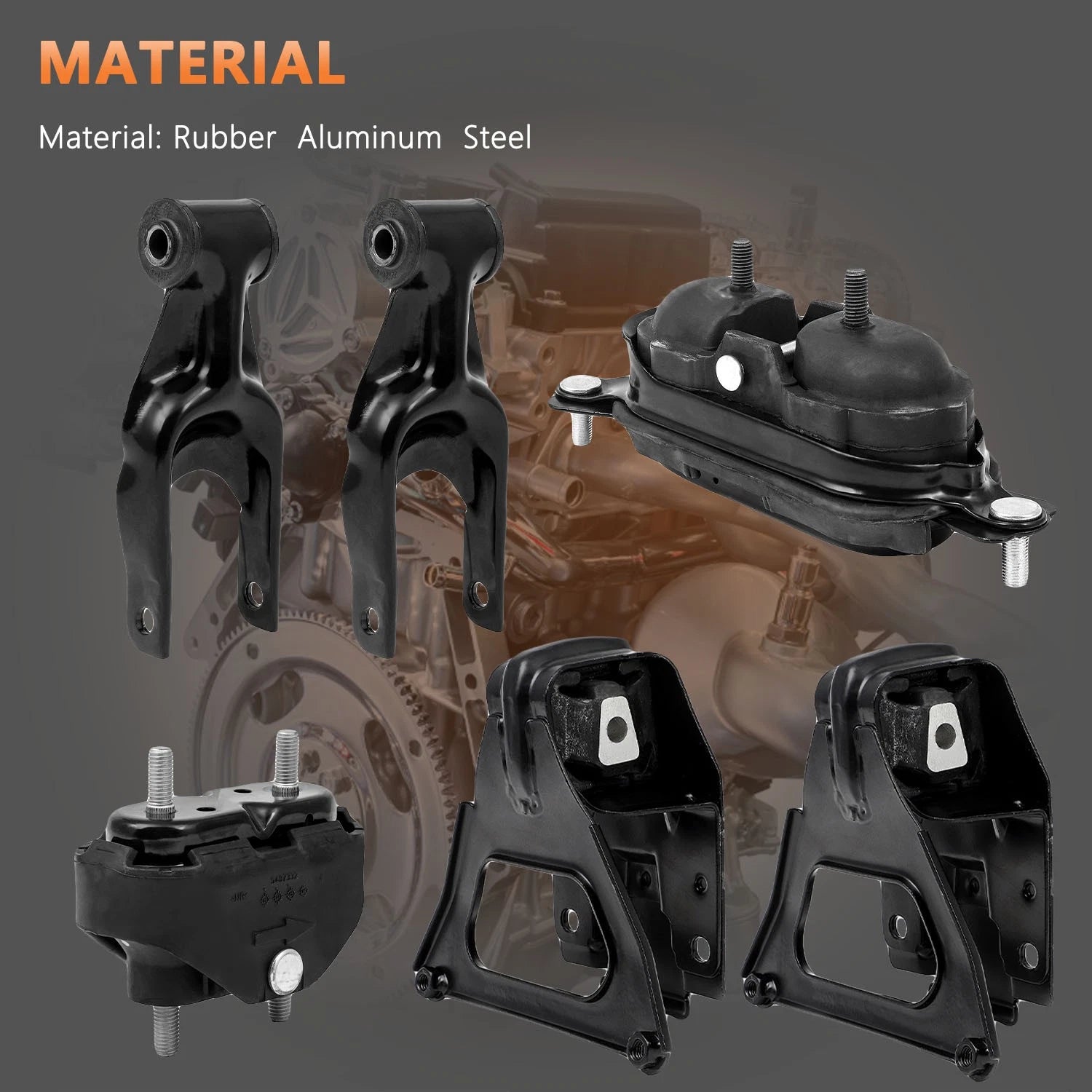 Set of 6 Engine Motor Mounts for Chevrolet Impala (2000-2005)