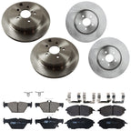 Set of 4 Brake Disc and Pad Kits for Subaru