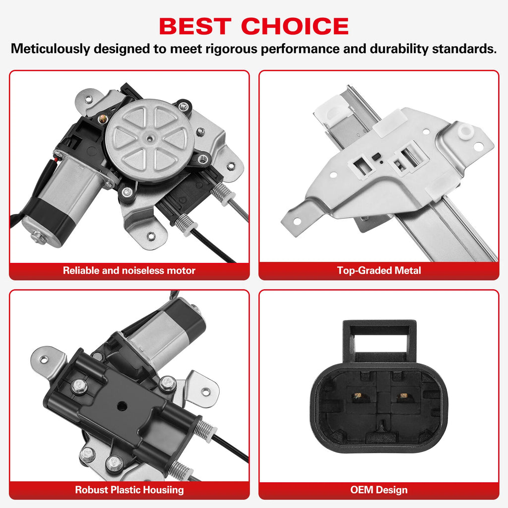 Window Regulator with Motor for GMC Yukon (2000–2006)