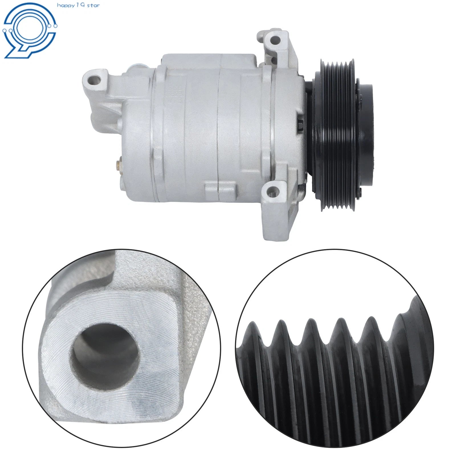 AC Compressor for Chevrolet Equinox 2010–2011 with 5 Pulley Groove