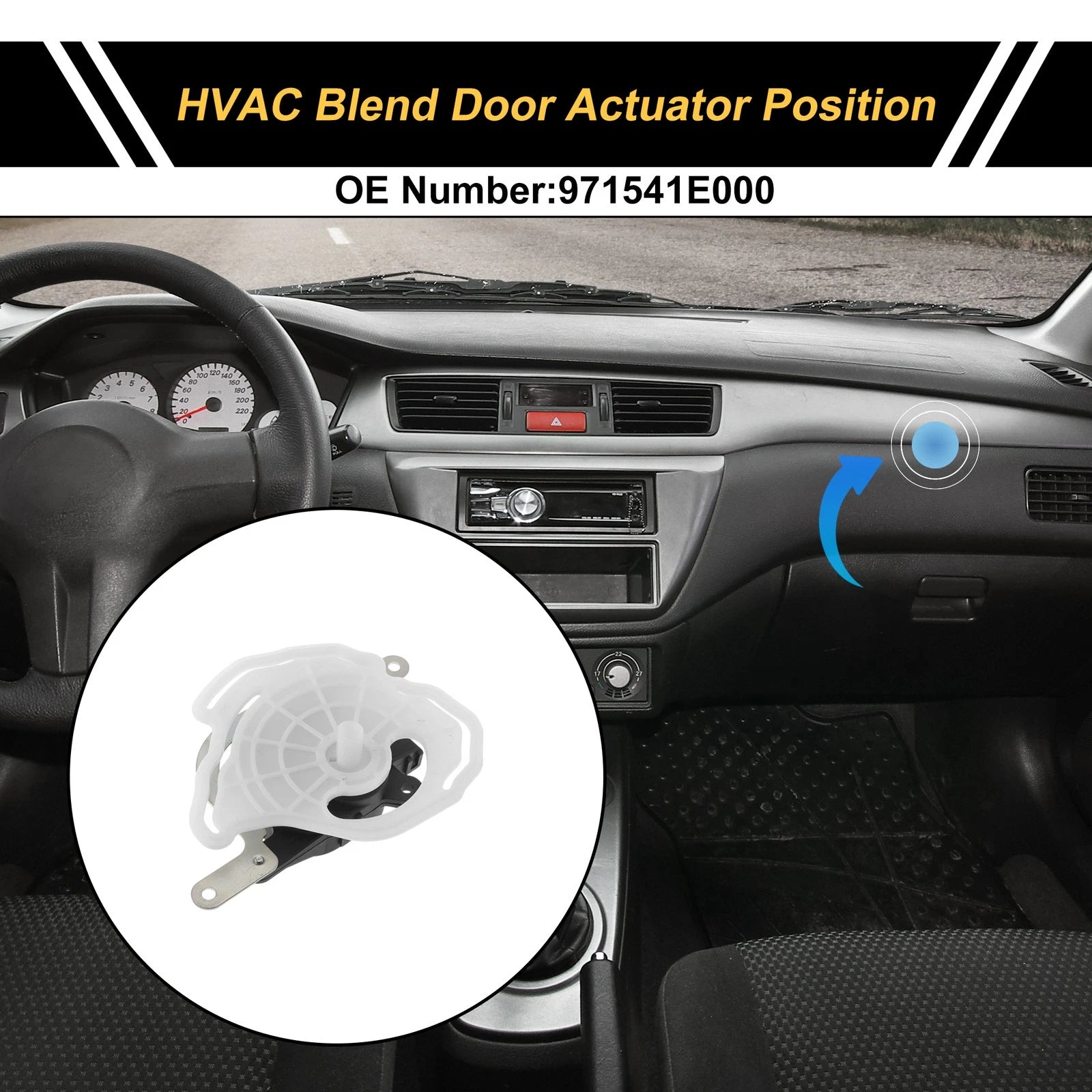 HVAC Heater Blend Door Actuator for Hyundai Accent (2005–2010) No. 971541E000