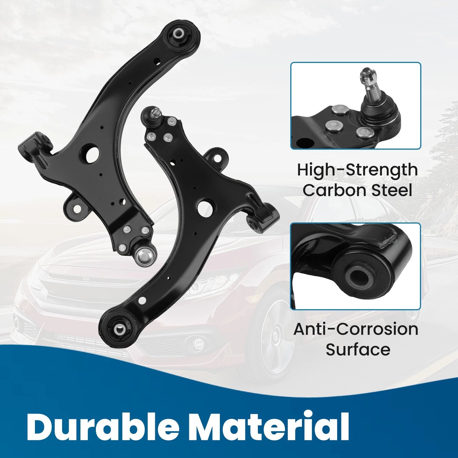Front Lower Control Arm and Sway Bar and Tie Rods Kit for Chevy Monte Carlo (2000–2007)