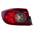 Replacement Driver Side Outer Tail Light Assembly For 2014-2018 Mazda Mazda 3
