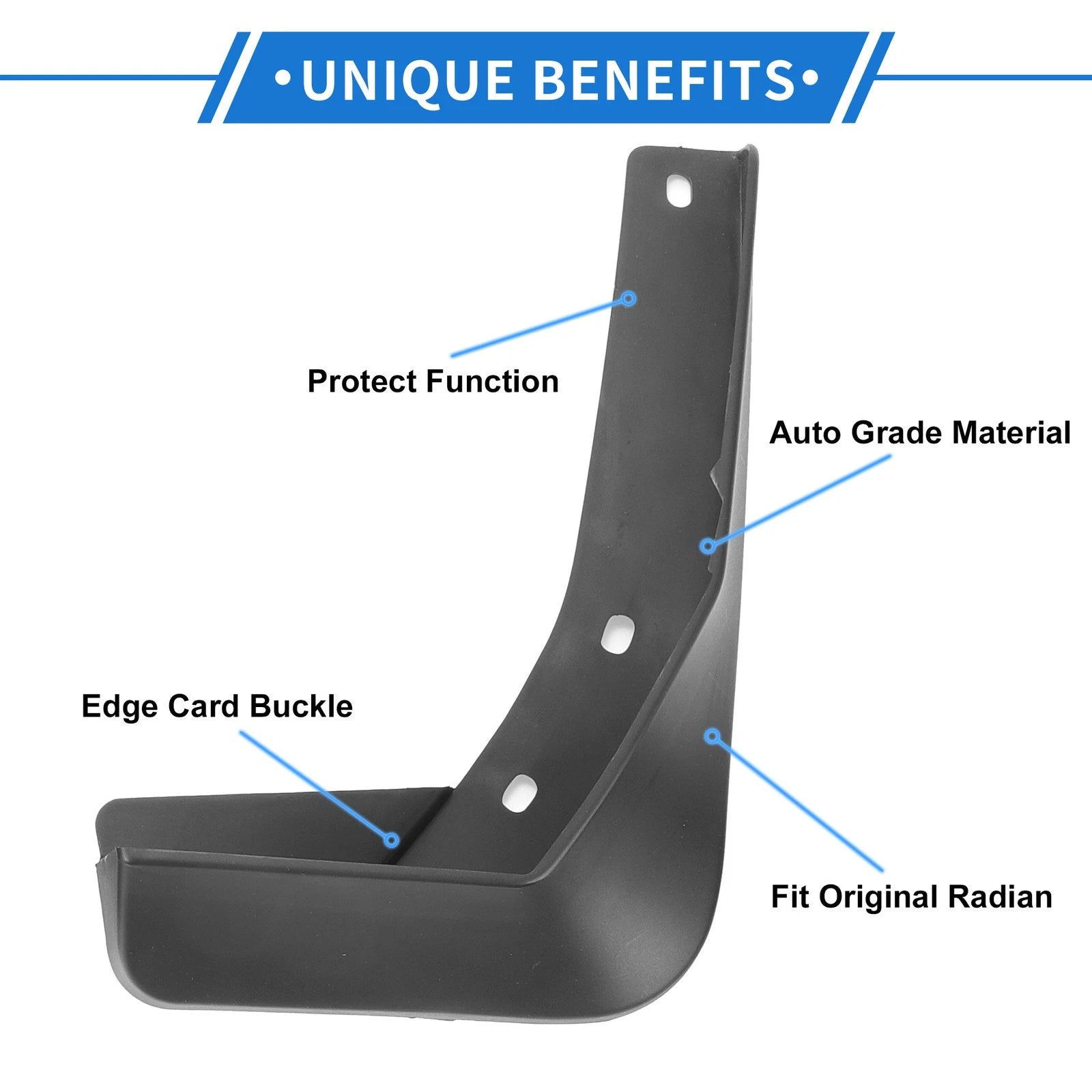 Set of 2 Front & Rear Mud Flaps for Volkswagen Passat B8 (2015–2019)