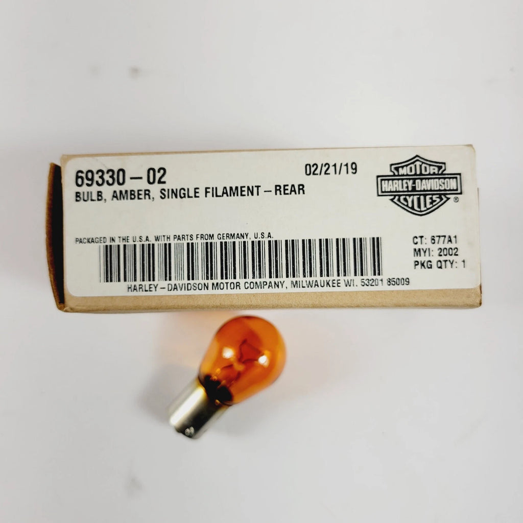 Single Filament Rear Turn Signal Bulb for Harley-Davidson (69330-02)