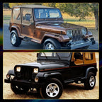 Smoked Front Turn Signal Parking Lights for Jeep Wrangler YJ (1987–1995)