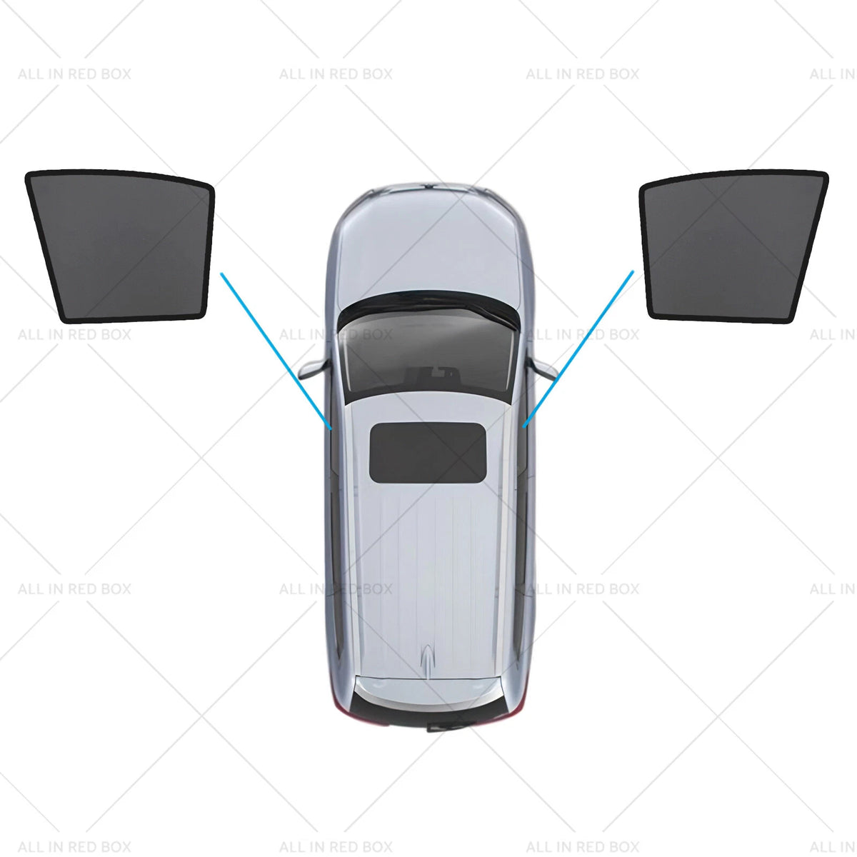 Magnetic Sun Shades for Nissan Tiida (2004–2010) C11 Hatch Front Windows