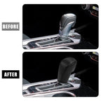 Faux Leather Carbon Fiber Gear Shift Knob Cover for Nissan Black Line 