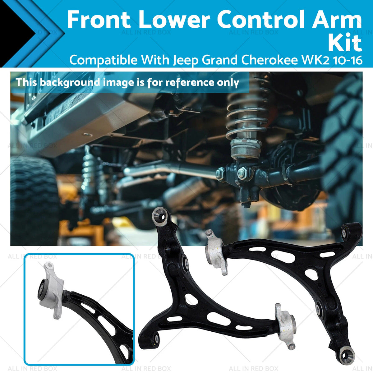2X Front Lower Control Arms for Jeep Grand Cherokee WK2 (2010–2016)