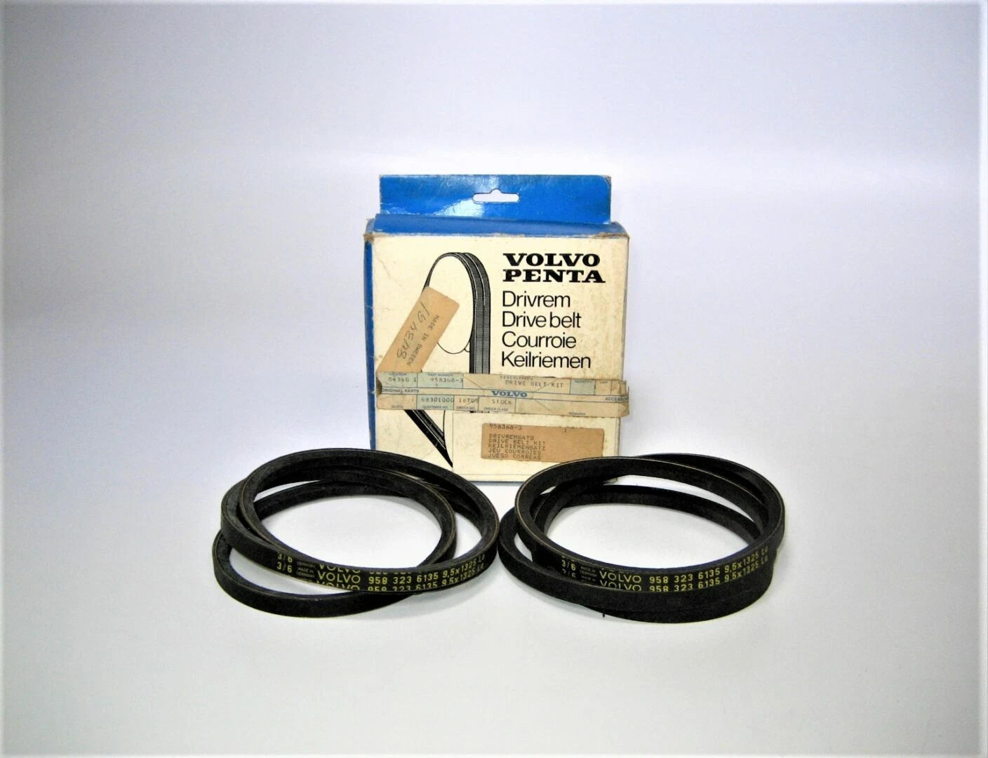 2X OEM Marine Engine Drive Belts for Volvo Penta 958323 (N/A)