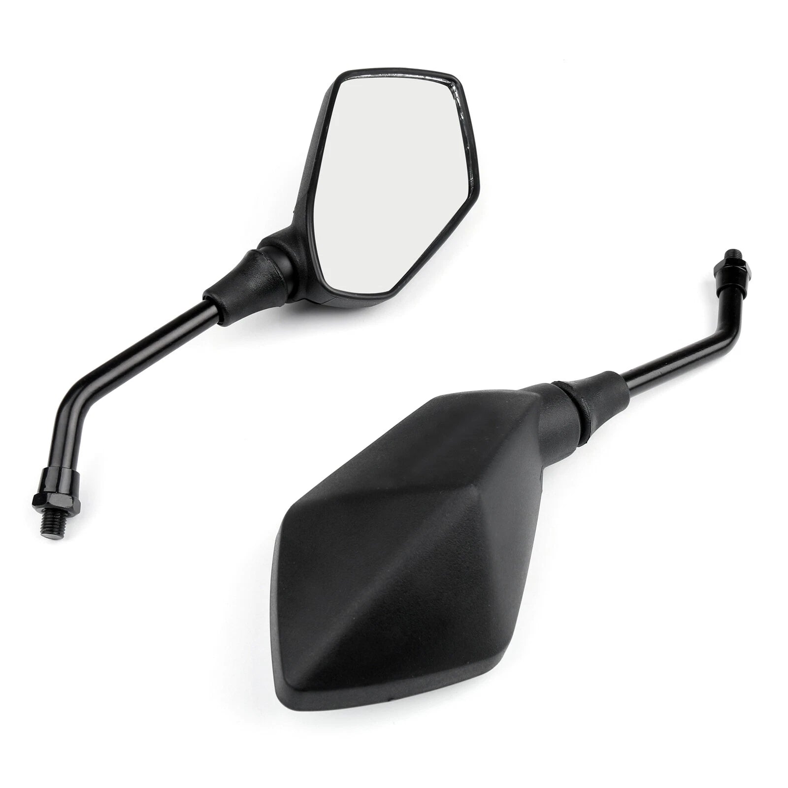 10mm Black Rear View Side Mirrors for Honda Suzuki Kawasaki