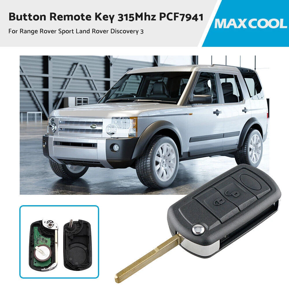 Remote Key Fob 3 Button 315Mhz for Land Rover Discovery Range Rover