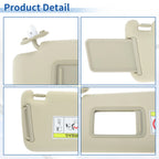 Left Side Sun Visor for Lexus GX460 (2010–2023) No. 74320-60D22-A0 Beige