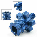 CNC M8 Clutch Brake Cable Adjuster Screw for Motorcycle Dirt Bike Blue