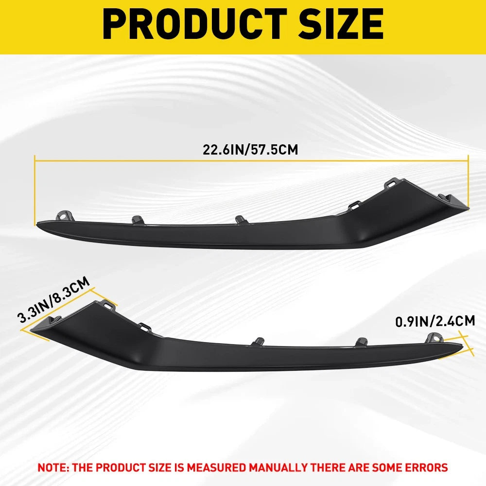 2Pcs Front Bumper Molding Set for Honda Civic (2025)
