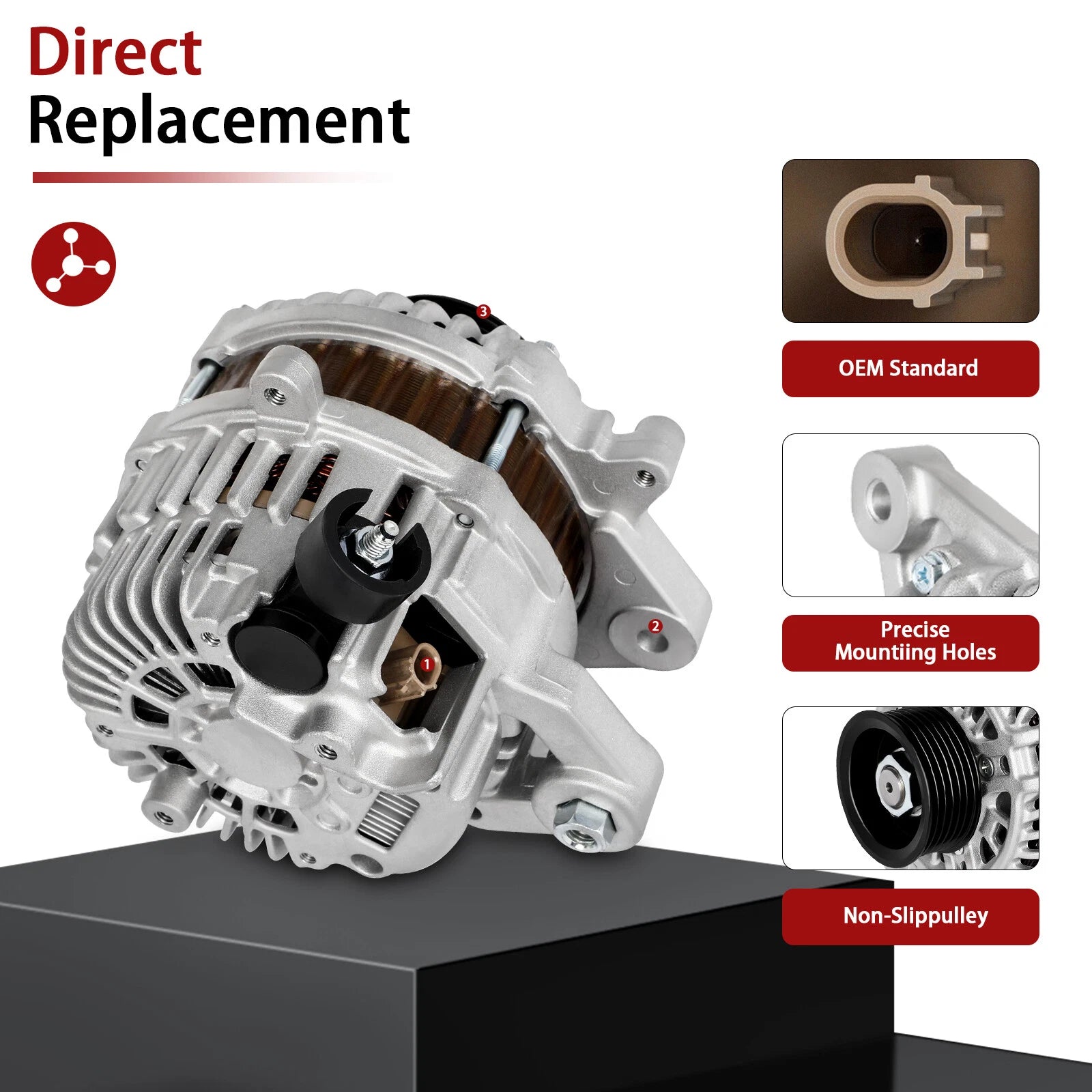 Alternator for Acura ILX (2013–2015) & Honda Civic (2012–2015)