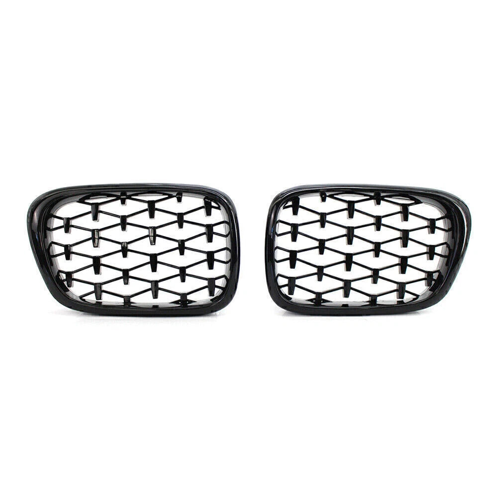 Gloss Black Front Kidney Grille for BMW E39 5-Series (1999–2003)