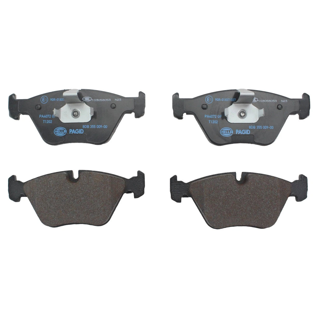 Set of 4 Hella Front Low-Metallic Brake Pads for BMW E46 E83 E85 E86