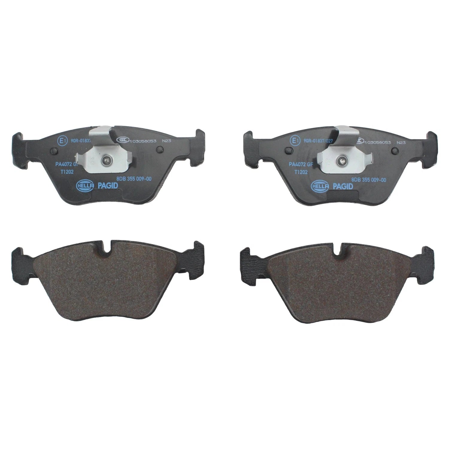 Set of 4 Hella Front Low-Metallic Brake Pads for BMW E46 E83 E85 E86