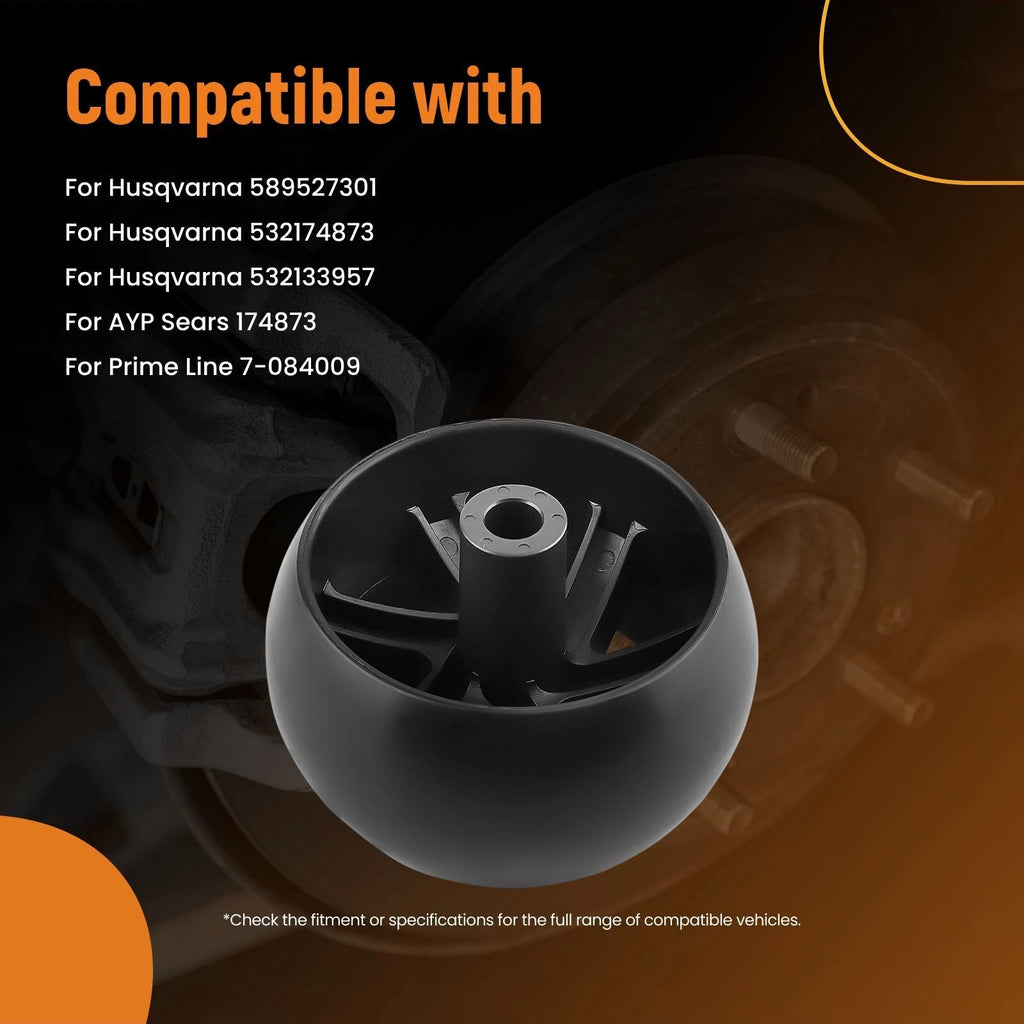 4-Pc Deck Wheels and Hardware for Husqvarna AYP Sears (2010–2010)