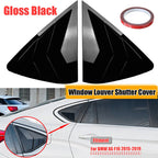 Rear Window Louver Shutter Cover for BMW X6 F16 (2015–2019) Gloss Black