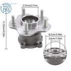 Pair Rear Wheel Hub Bearing 512373 for Nissan Rogue (2008–2020) AWD