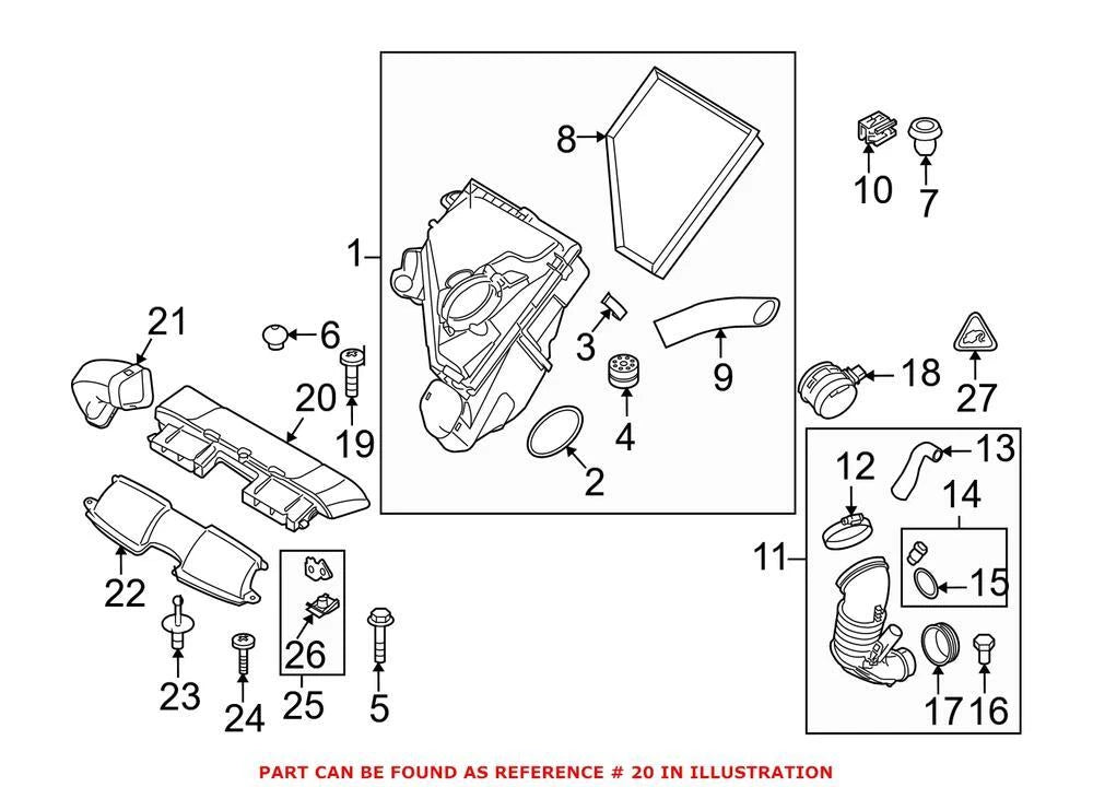 Genuine OEM Engine Air Intake Hose for BMW 335d (2009–2011)
