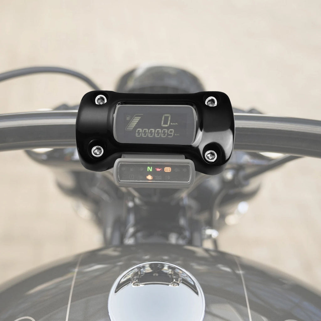 4" Handlebar Riser Clamp for Harley Softail Street Bob (2018–2024) 1.25" Bar Black