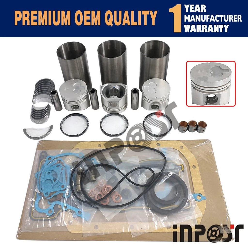 Overhaul Rebuild Kit for Isuzu 3KC1 Engine (IHI Mini Excavator 27F)