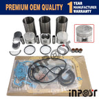 Overhaul Rebuild Kit for Isuzu 3KC1 Engine (IHI Mini Excavator 27F)