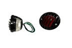 LED Tail Lights Pair Replacement for 1933–1936 Ford Car Black Metal Grille