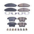 PowerStop Front & Rear Carbon Fiber Ceramic Brake Pads Kit for Sable Taurus (1996–1999)