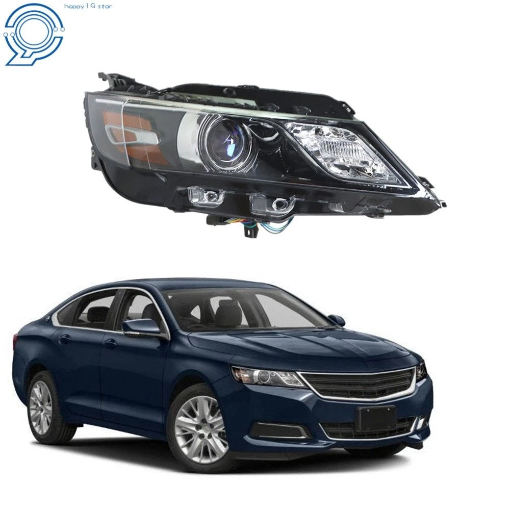 Black Housing Headlight for Chevrolet Impala (2015–2019) Right Side