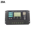 Solar Panel PV Controller USB 10A 20A 30A with LCD Display for Automotive