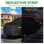 Car Cover for GMC Sierra (X-Large, Waterproof, All Weather, Zipper)