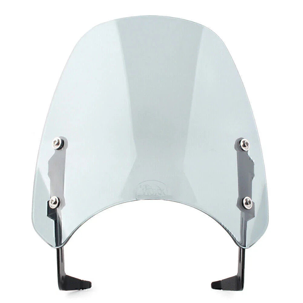 1x ABS Gray Motorcycle Windshield + Bracket for SCRAMBLER 1200 (2019-2021)