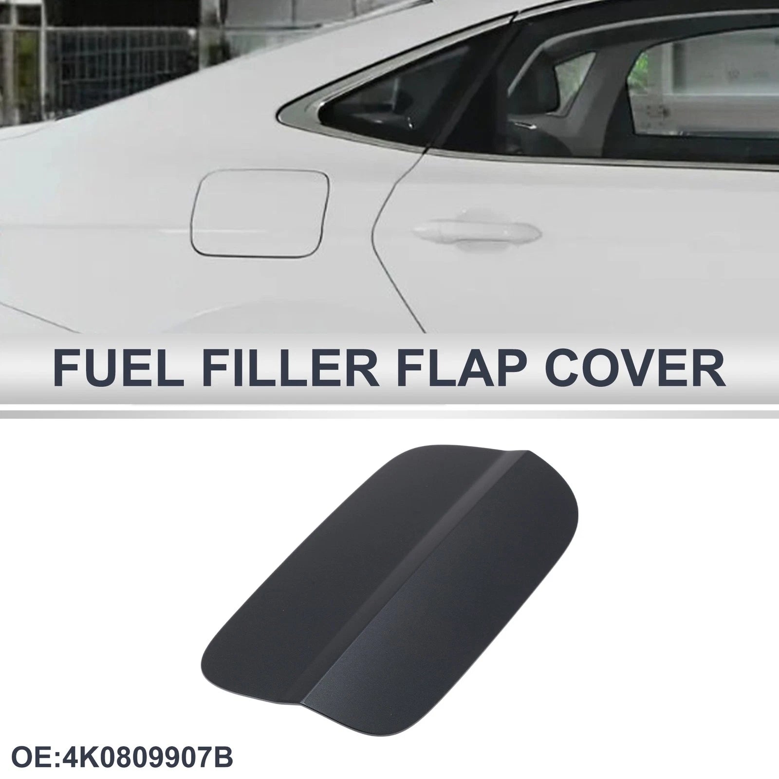 Fuel Tank Door Cap for Audi A6 (2019–2024) Fuel Filler Flap Cover Gray