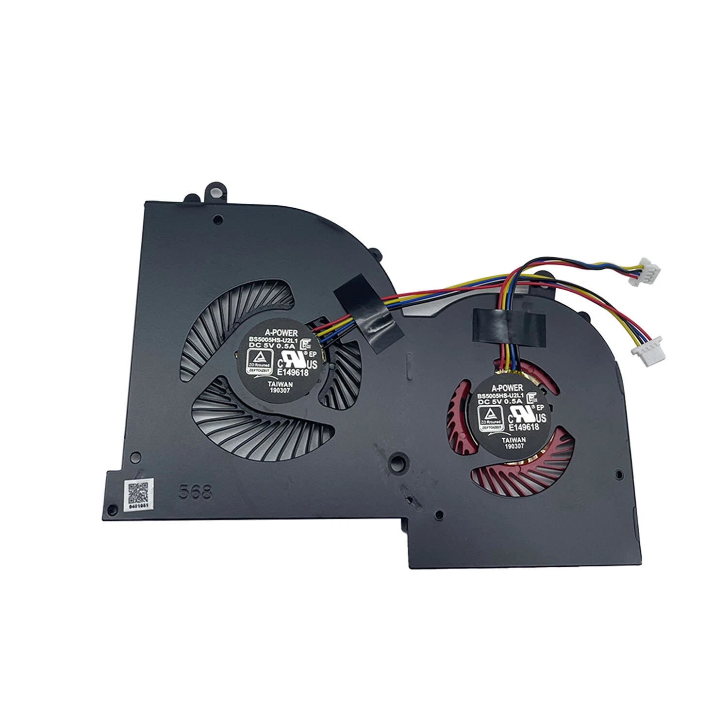 GPU & CPU Fan for MSI GS65 Stealth 8SE 8SF 8SG 8RE 8RF GS65VR (2018–2019)