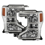 Halogen Headlight Set for Ford F250 F350 SuperDuty (2020–2022) w/Bulb