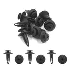 Set of 10 Plastic Bumper Push Clips Rivets for Ford (6mm Hole Dia)