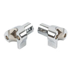 2" Straight Handlebar Risers for Harley Dyna Sportster Softail Chrome